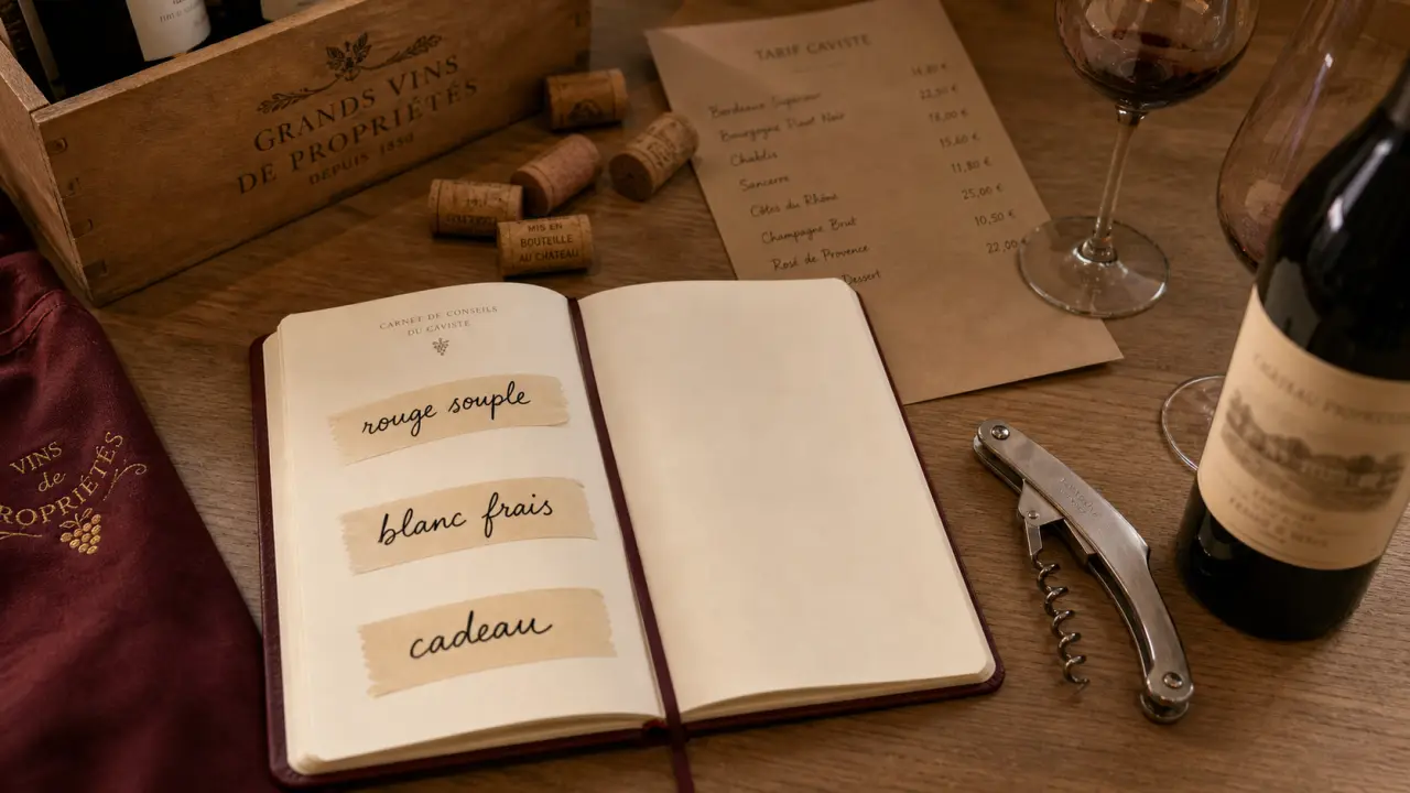 Bien boire cave à vins république : choix de cave vin, carnet et étiquettes