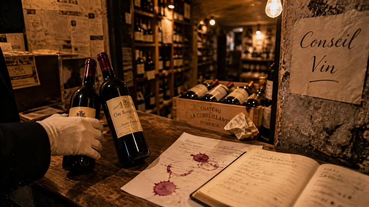 Cave a vin Paris : caviste pose des bouteilles et conseils