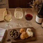 Caviste république paris : verres de vin et bouteilles pour apéritif ou dîner