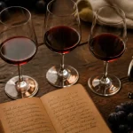 Caviste Saint Germain Paris : bouteille de vin rive gauche et verres