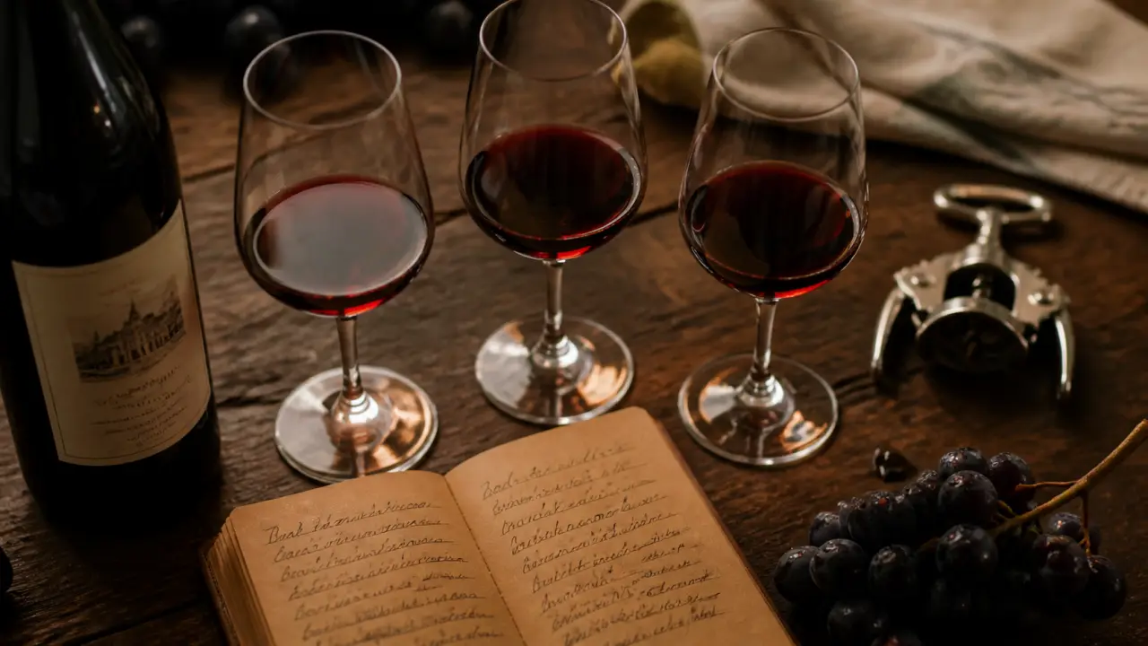 Caviste Saint Germain Paris : bouteille de vin rive gauche et verres