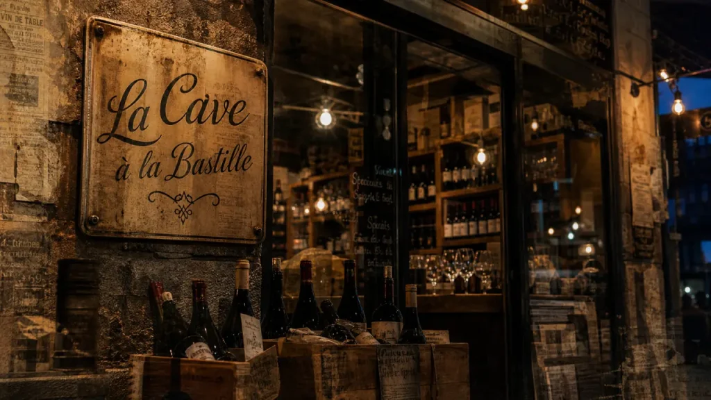 La cave à la Bastille, entrée de la cave vins naturels