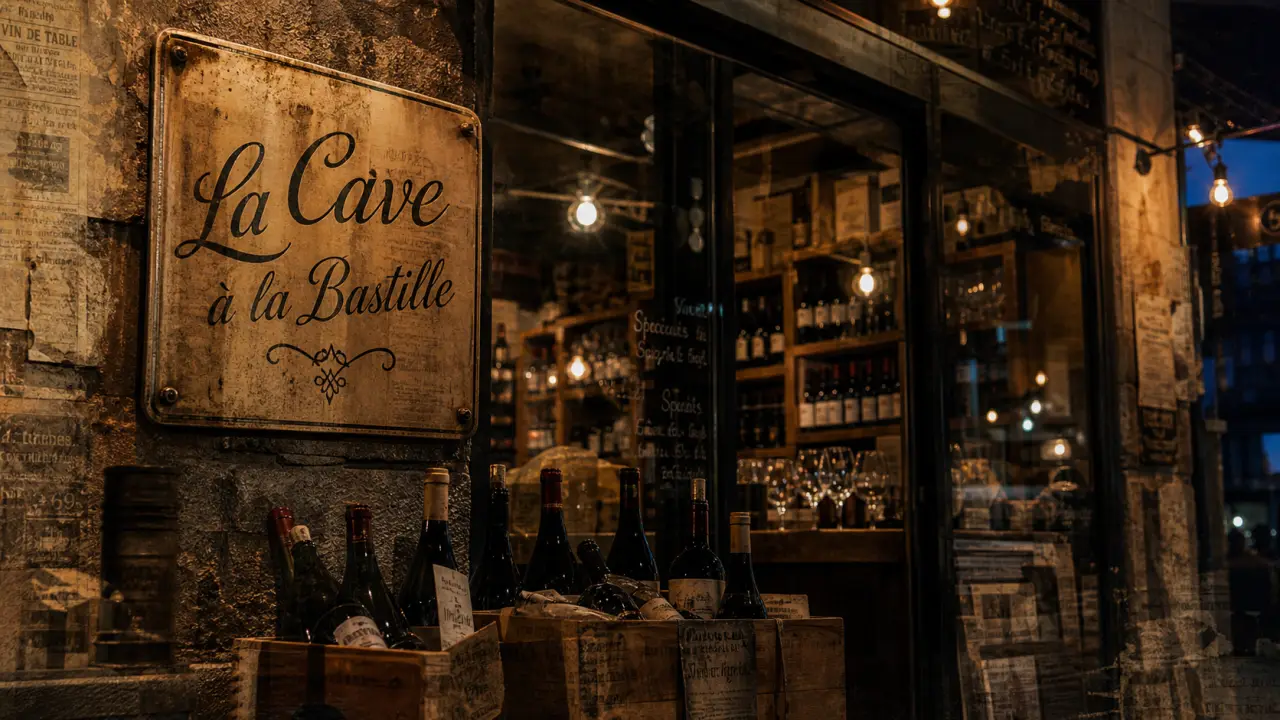 La cave à la Bastille, entrée de la cave vins naturels