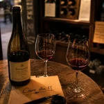La cave du 11 : bouteille et verres pour ce soir