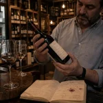 la cave du senat : bouteille de vin et caviste, étiquette sans logo