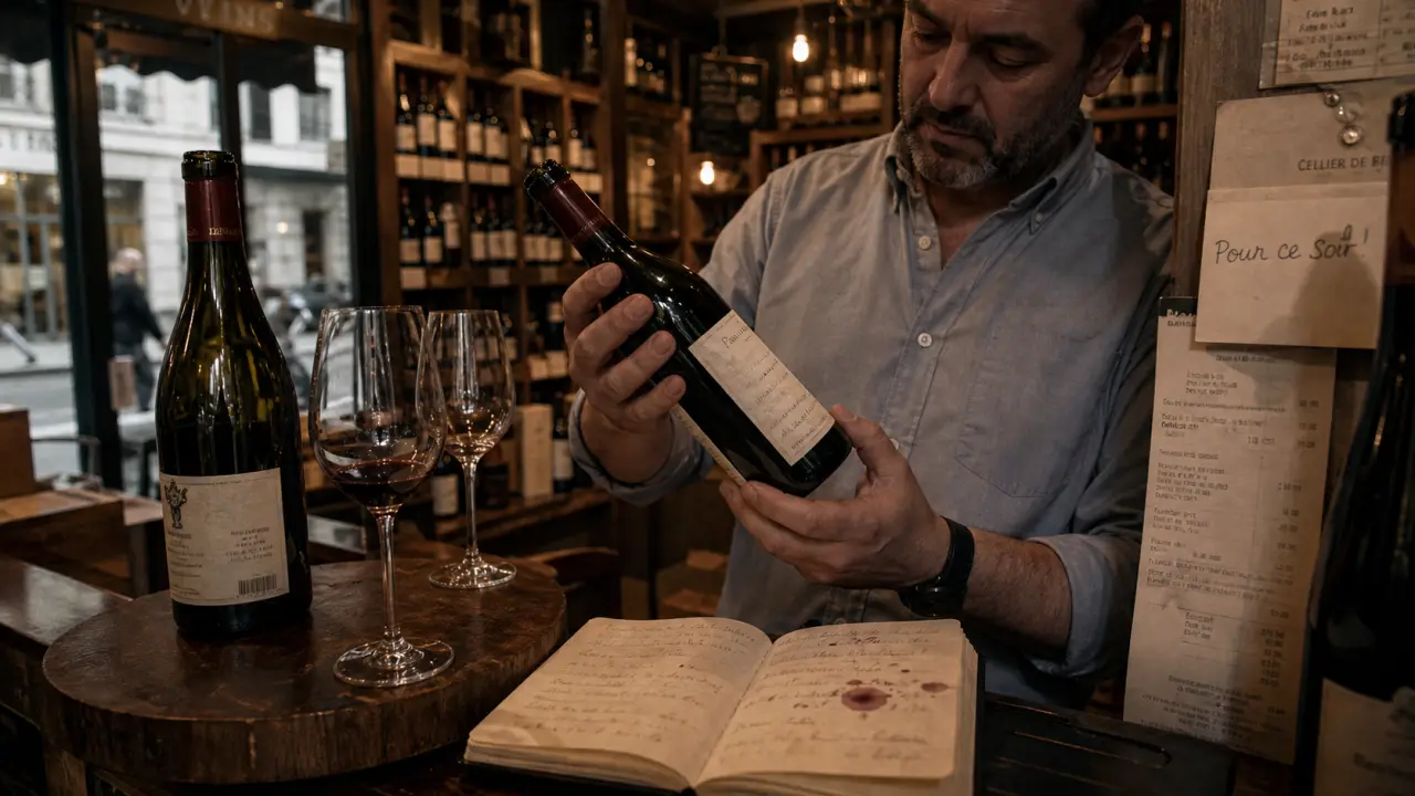 la cave du senat : bouteille de vin et caviste, étiquette sans logo