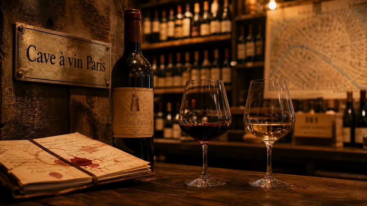 Sapajou cave à vin paris : verres tulipe et bouteilles