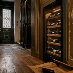 228 litres paris : cave à vin encastrée, bouteilles en entrée étroite