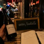 228 litres rue Victor Massé : bouteille et ardoise bar à vin