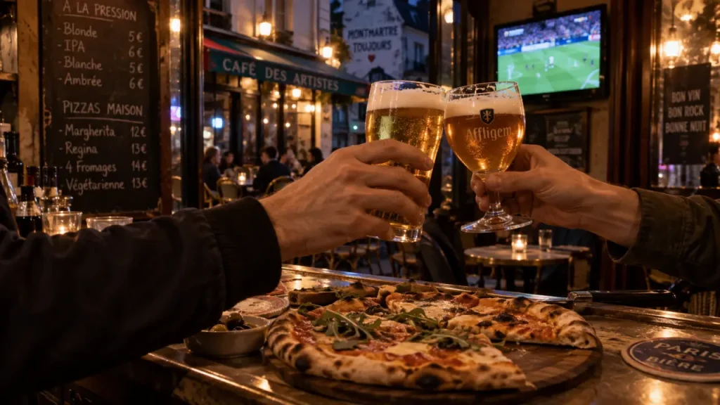 Bistrot xviii bar paris 18 : pizzas maison et bière au comptoir
