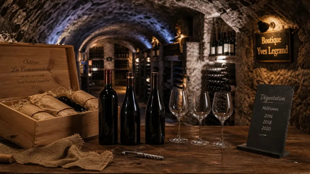 Boutique Yves Legrand : cave voûtée à 40 mètres sous terre
