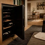 Cave à vin 100 bouteilles encastrée, volume idéal pour appartement parisien
