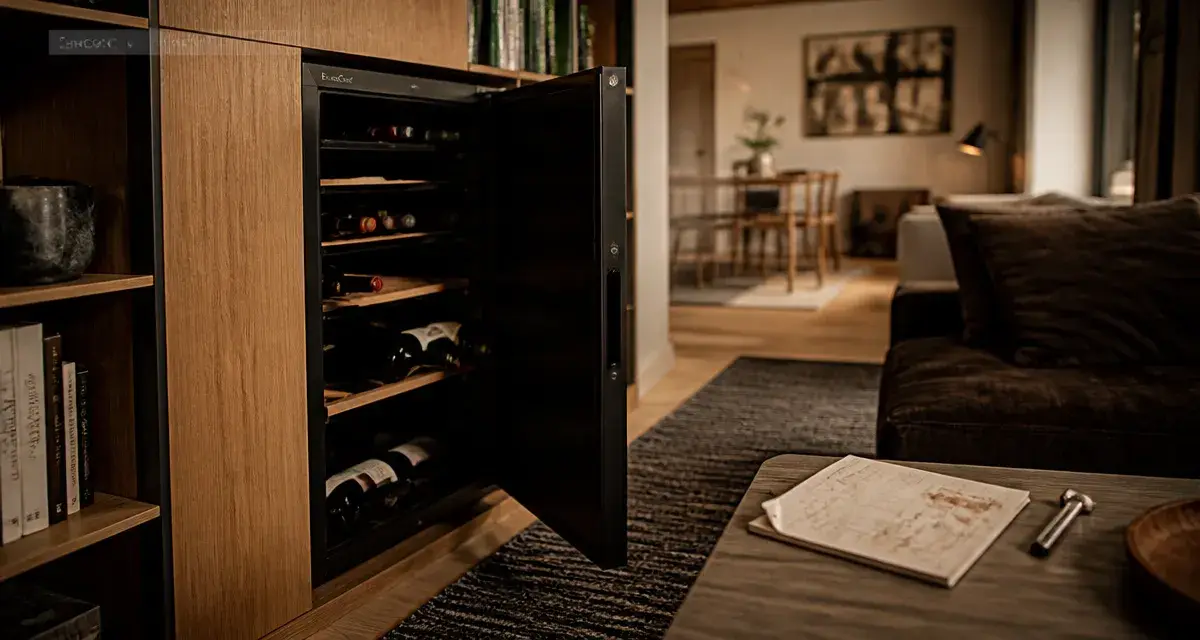 Cave à vin 100 bouteilles encastrée, volume idéal pour appartement parisien