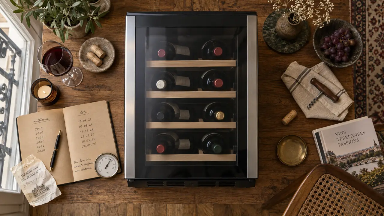 Cave à vin 18 bouteilles dans un petit appartement parisien