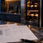 cave a vin caviss ouverte, bouteilles et compartiments, modèle compact sans bruit