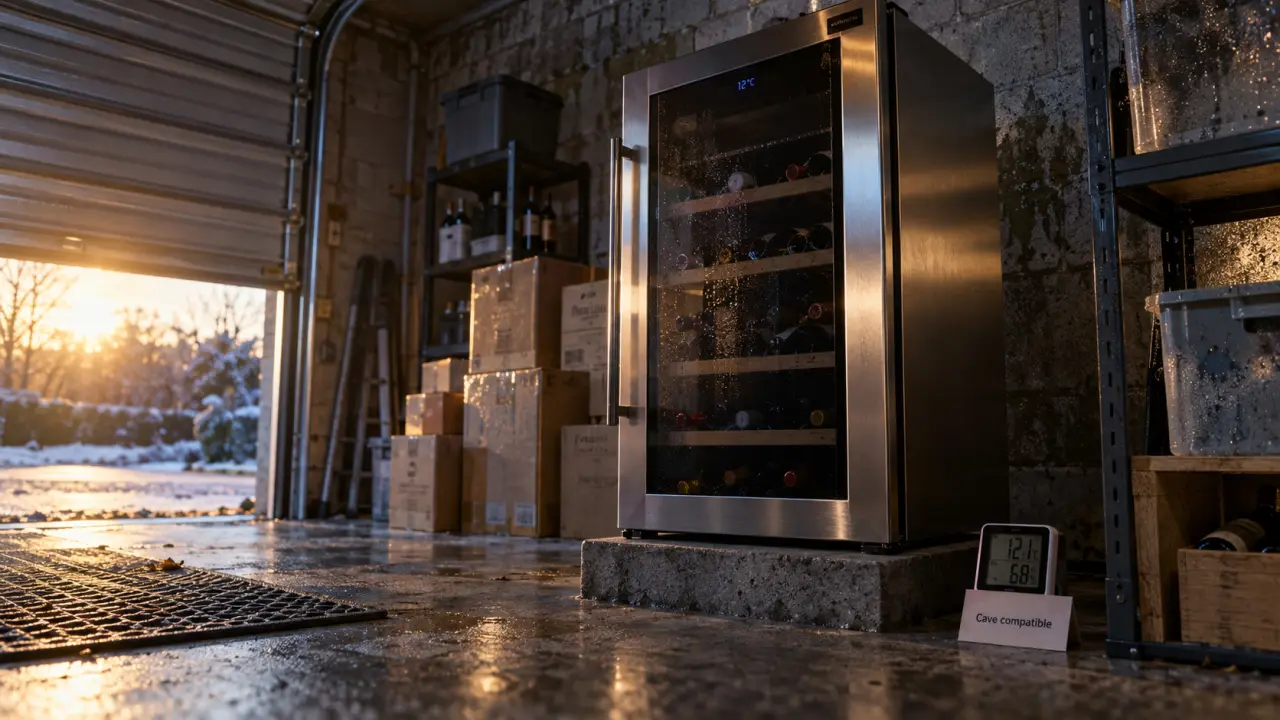Cave à vin dans garage non isolé : froid et humidité abîment les bouteilles