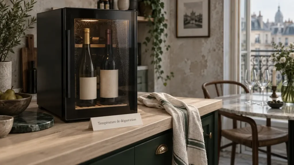 Cave à vin de service en appartement : bouteilles prêtes à boire