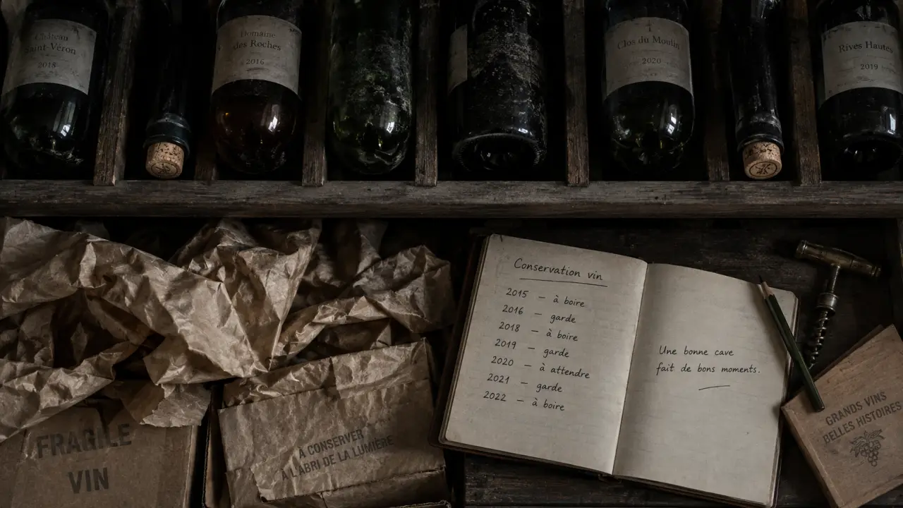Conservation du vin à Paris : bouteilles à 12°C, humidité et pièges d’appartement