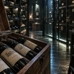 location cave a vin paris : bouteilles de garde en cave, caisse en bois