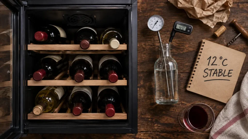 Quelle température pour une cave à vin : thermomètre et 12°C stable