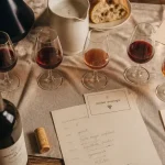 Team building oenologie à Paris : dégustation de vin sur table