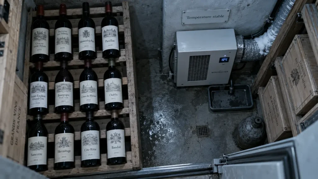 Climatiseur cave à vin 5m3 : température stable sans assécher les bouteilles