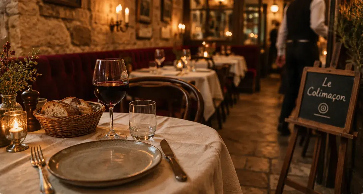 Table du Le Colimaçon, 44 rue Vieille-du-Temple 75004 Paris