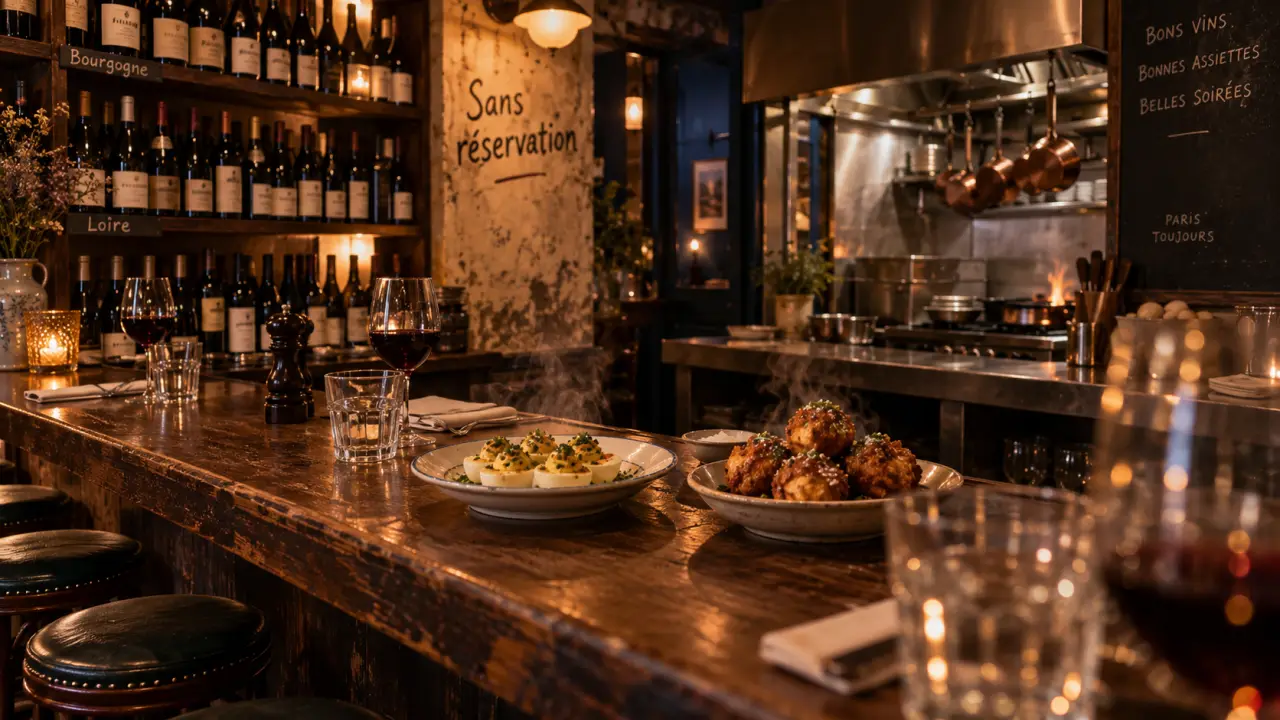 Lolo cave à manger à Paris : vins nature et “sans réservation”