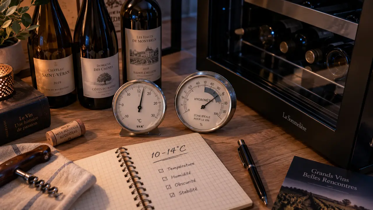 Meilleur cave à vin de vieillissement : 12°C, anti-vibrations, contrôle hygrométrie